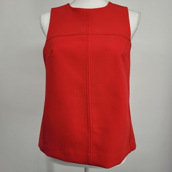 Halogen Red Sleeveless Structured Lined Top - Picture 1 of 7